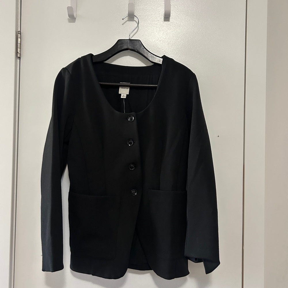 Women's Black Button-Up Jacket
